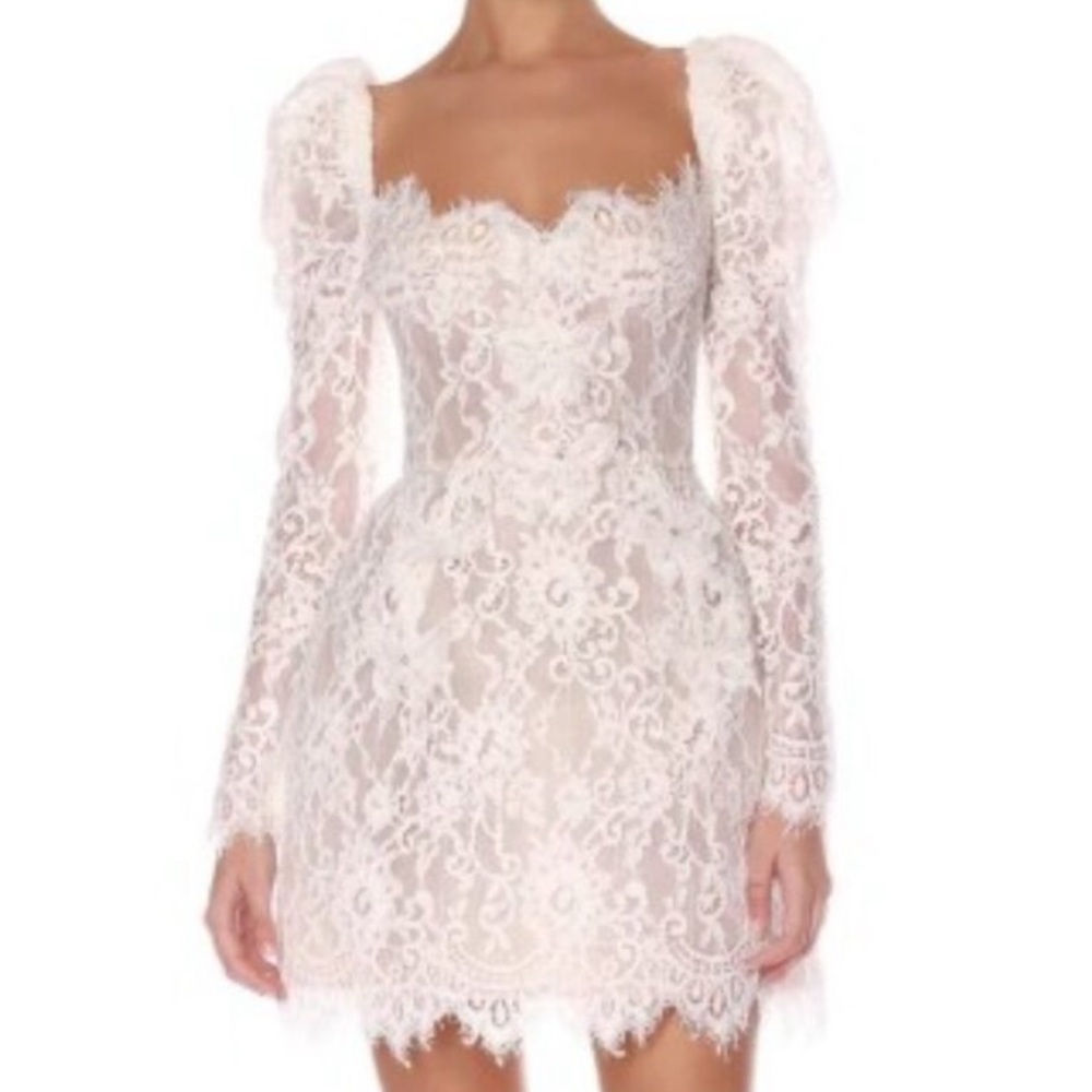 Bronx and Banco white lace dress - display dress